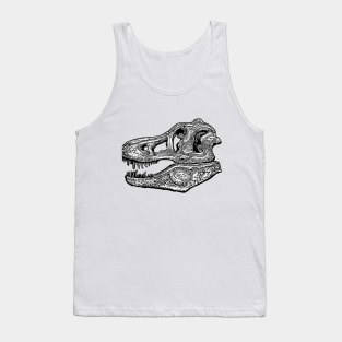 T Rex skull Tank Top